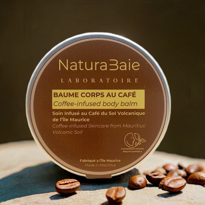 Baume corporel infusé au café