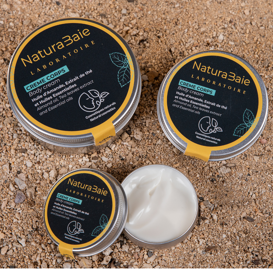 Body cream with essential oils