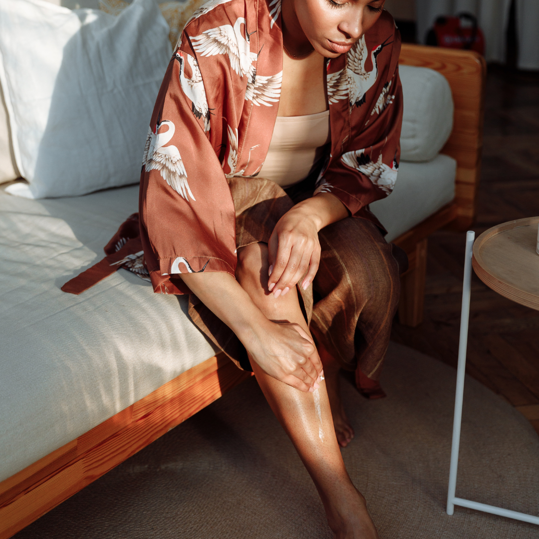 Body cream with essential oils